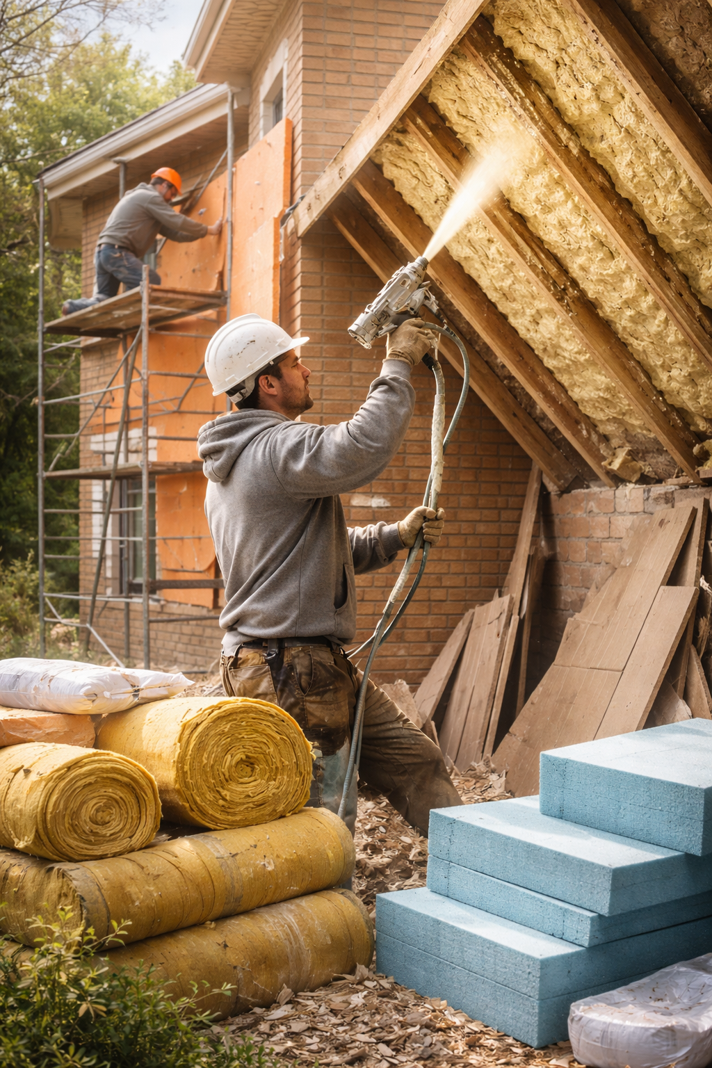 Утепление домов в Санкт-Петербурге под ключ от 4464 руб/м2 | Профессионально — ТепломастерСнк