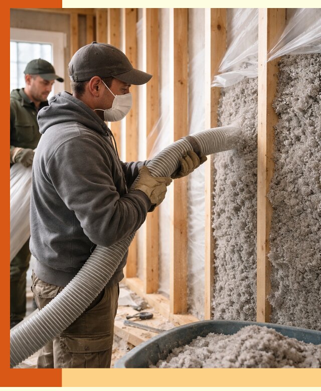 Утепление каркасного дома эковатой в Санкт-Петербурге — качественно и надолго