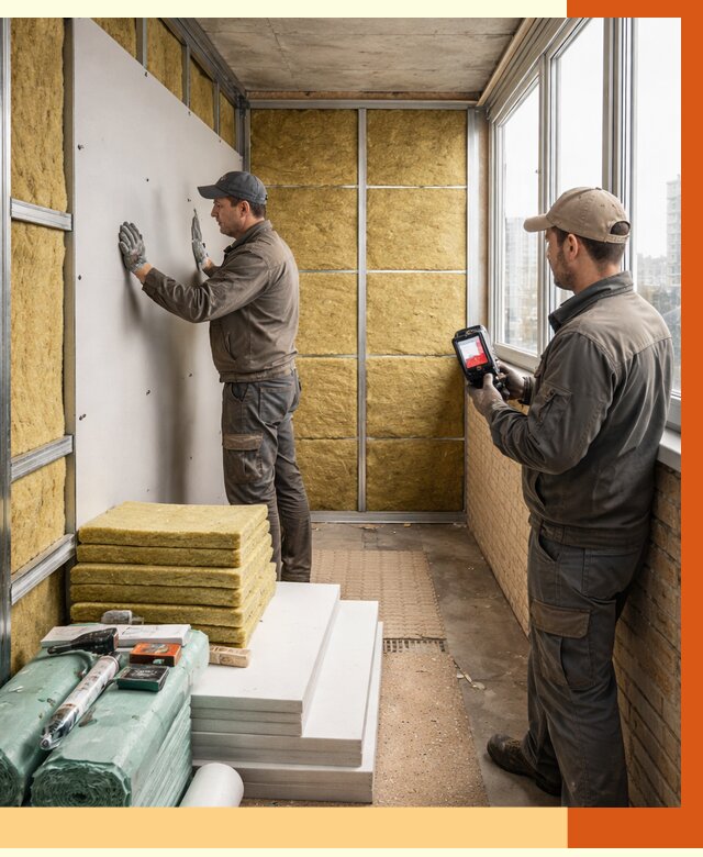 Утепление балкона в Санкте-Петербурге от 4783 руб. под ключ | ТепломастерСнк