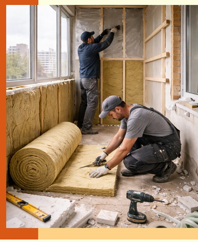 Утепление балкона под ключ в Санкте-Петербурге качественно и быстро