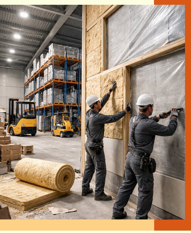 Утепление склада с техникой в Санкт-Петербурге от 4464 руб./м2 — комплексно под ключ | ТепломастерСнк