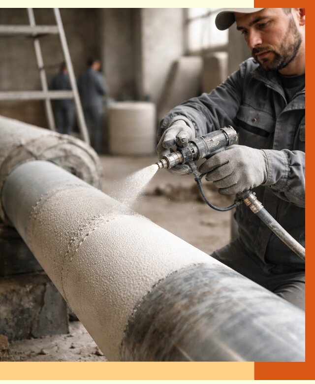 Утепление труб жидкой теплоизоляцией в Санкт-Петербурге от 7971 руб. под ключ | ТепломастерСнк